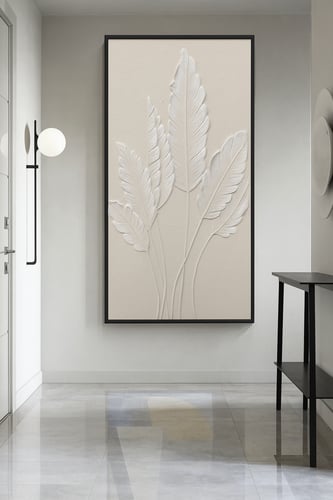 لوحة جدارية جبسية - ليڤز تاتش | Leaves Touch