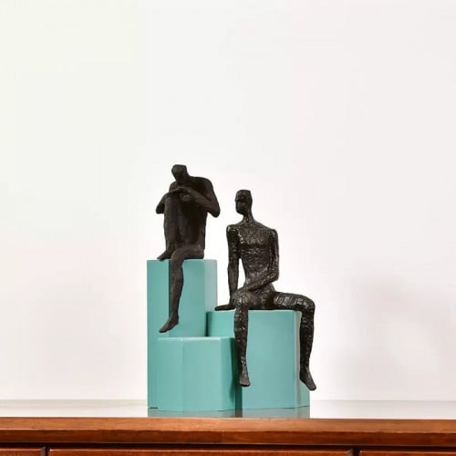 طقم تحف مميزه وحصرية ، معدن ، بقاعدة من الراتنج ،...