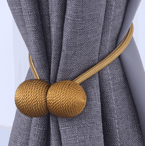 ربطة ستائر مبتكره مغناطيس قطعتين (زوج)