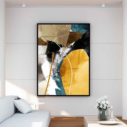 لوحة جدارية فنية مودرن ، قماش كانفس
