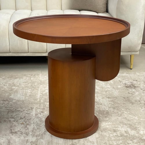 طقم طاولات خشبية بقشرة الجوز