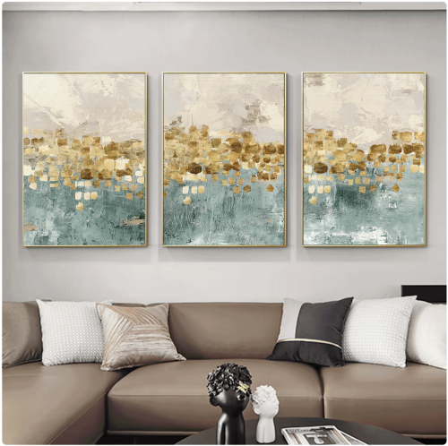 طقم من 3 لوحات مودرن كنفاس