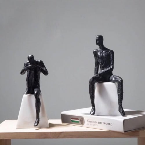 طقم تحف بقاعدة من الرخام ، درجة اولى