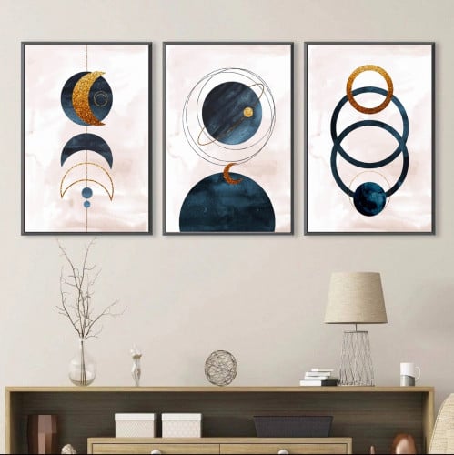 طقم من 3 لوحات مودرن