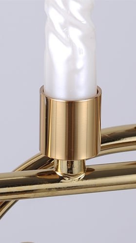 حامل شموع من الرخام الذهبي، حامل شموع صغير، شمعدان...