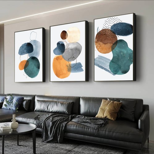 طقم من 3 لوحات مودرن