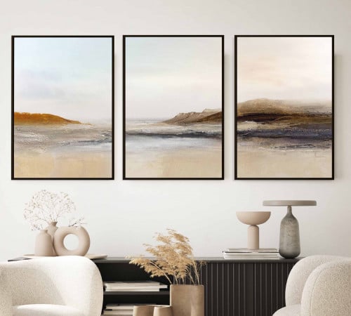 طقم من 3 لوحات مودرن