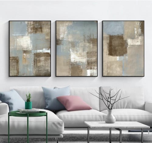 طقم من 3 لوحات مودرن كنفاس