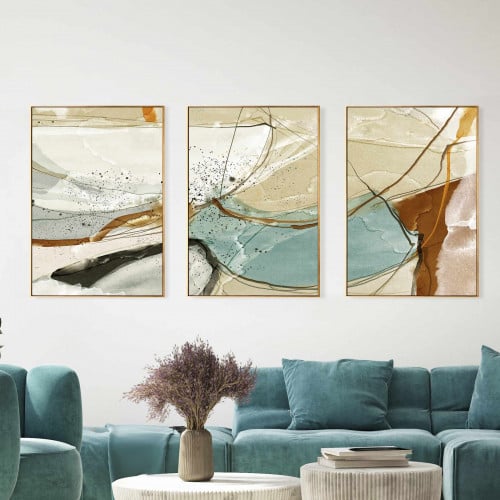 طقم من 3 لوحات مودرن