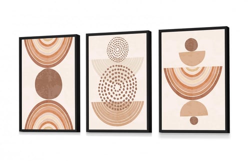 طقم من 3 لوحات مودرن