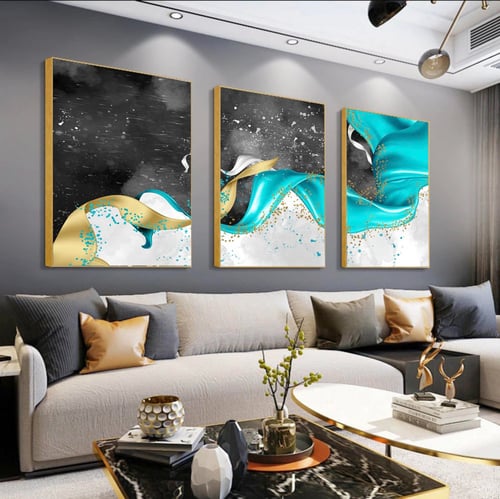 طقم من 3 لوحات مودرن