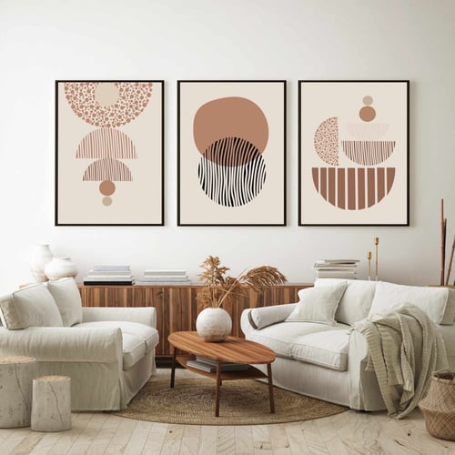 طقم من 3 لوحات نمط بوهيمي