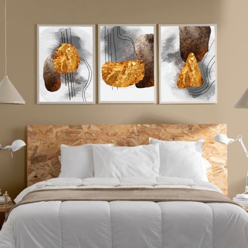 طقم من 3 لوحات مودرن