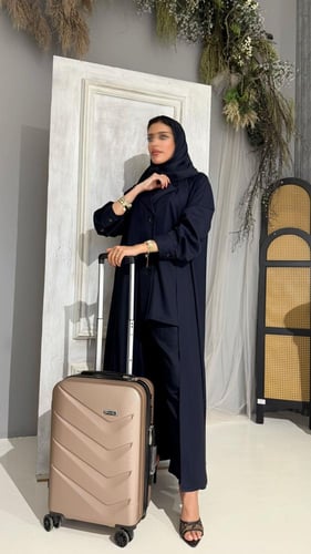 عباية ثلاث قطع بكريب بارد ك – قصّة نص كلوش بأناقة...