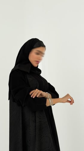 عباية جاكار دبل كلوش فاخرة