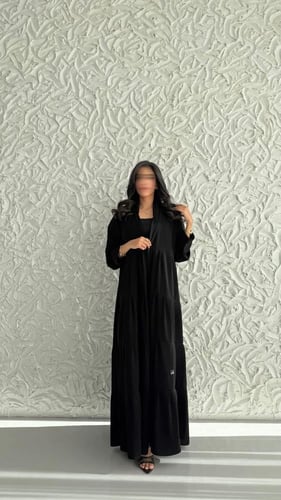 عباية كسرات فاخرة – قماش ملكي كوري