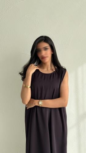 فستان ناعم موف –للارتداء تحت العباية