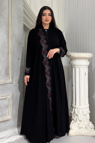 عباية بقماش كوبرا وقصة نص كلوش