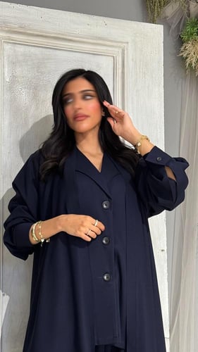 عباية ثلاث قطع بكريب بارد ك – قصّة نص كلوش بأناقة...