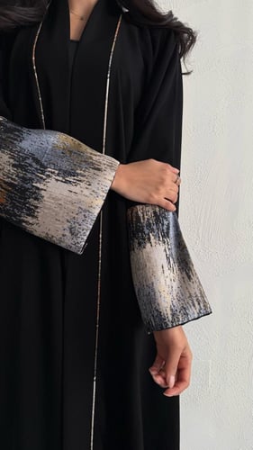 عباية كريب إندونيسي بنص كلوش وتفاصيل جاكار فاخرة –...