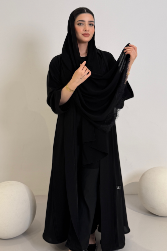 عباية إنترنت دبل كلوش بتصميم كلاسيكي أنيق