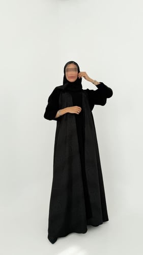 عباية جاكار دبل كلوش فاخرة