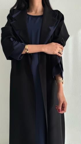 عباية كتان بقصة جاكيت أنيقة ك – متوفرة بـ4 ألوان ج...