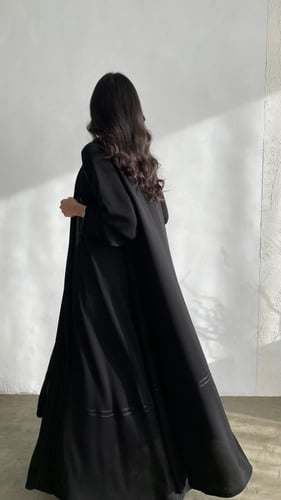 عباية انترنت دبل كلوش بقيطان اسود