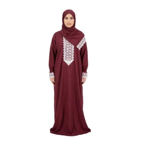 Women’s Lace Prayer Garment with Hidden Top Zipper...
