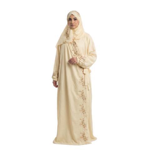 Women’s Embroidered Cotton Prayer Garment (Side-Op...
