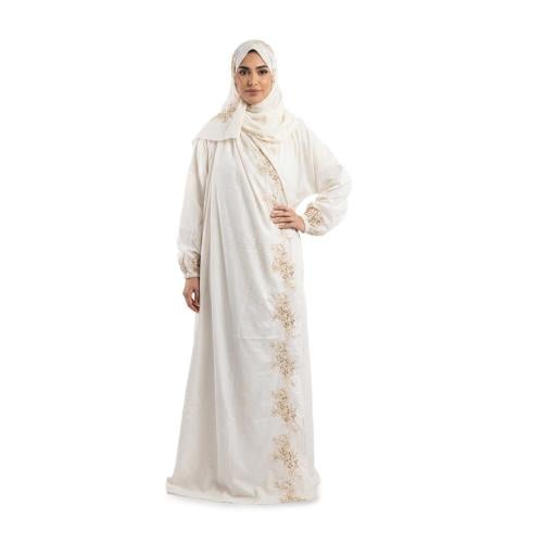 Luxury Embroidered Women’s Cotton Prayer Garment –...