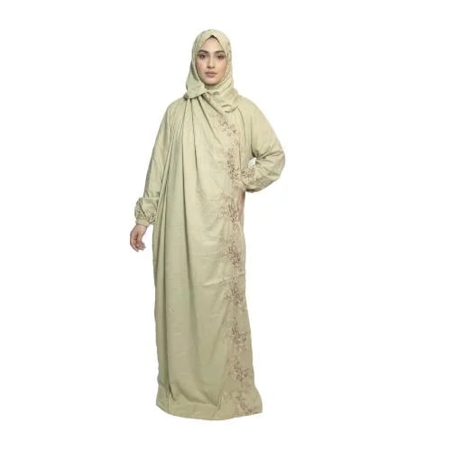 Luxury Embroidered Women’s Cotton Prayer Garment –...