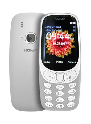 هاتف 3310 ثنائي الشريحة باللون الرمادي