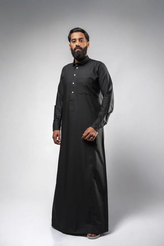 ثوب قلاب أسود