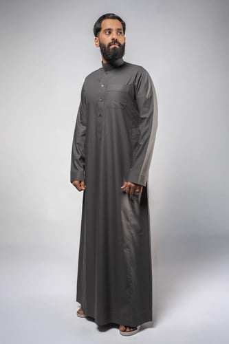 ثوب كلاسيك رصاصي