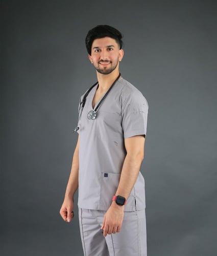 سكراب طبي رمادي