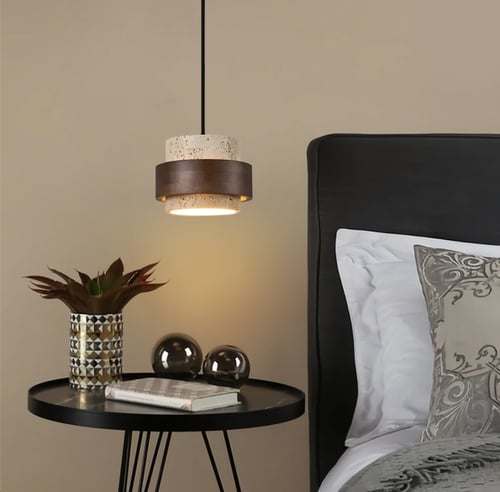 مصباح معلق ليد من الرخام