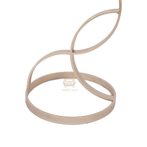 طاولة خدمة قاعدة حديد لون مكس و سطح زجاج لون بني