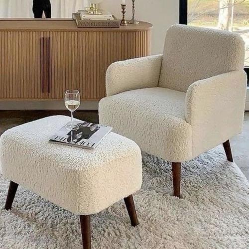 كرسي مع بوف تايم – 80 سم – لون سكري