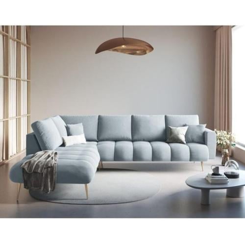 كنبة من المخمل – 250 سم – أزرق