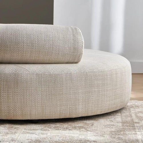 كنبة قماش بمقعدين