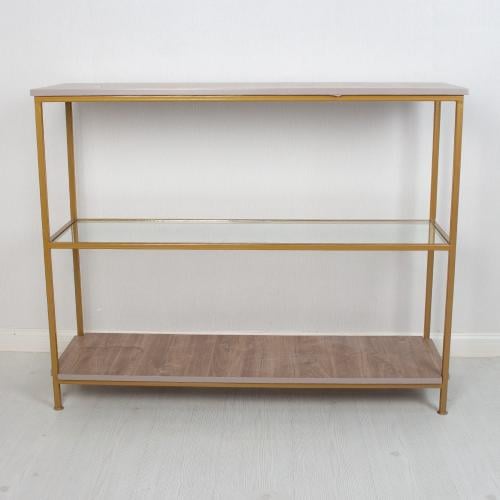 طاولة مدخل ثلاثة رفوف