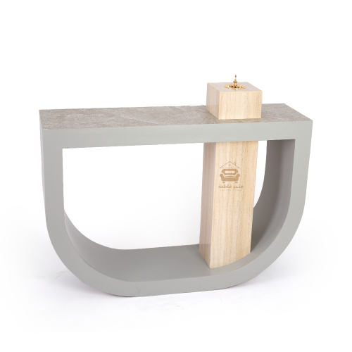 طاولة مدخل كونسول بديل رخام رمادي
