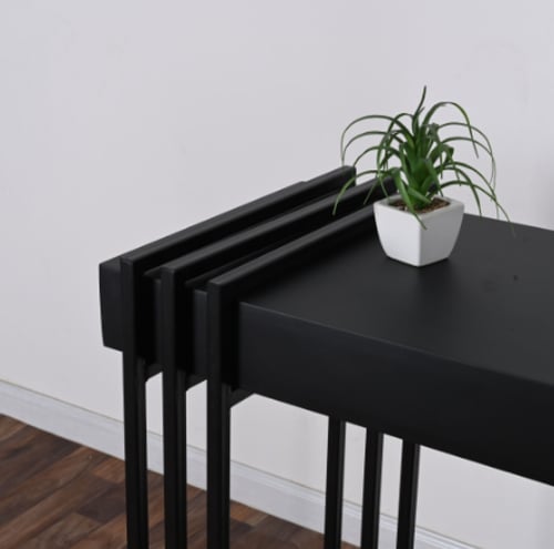 طاولة مدخل كونسول لون اسود