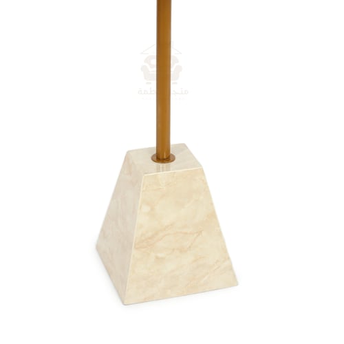 طاولة خدمة بديل الرخام السطح زجاج لون بني