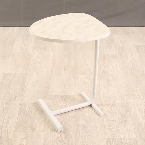 طاولة خدمة لون ابيض بتصميم عصري