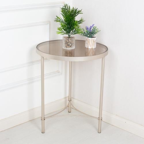 طاولة خدمة لون شمباني مودرن