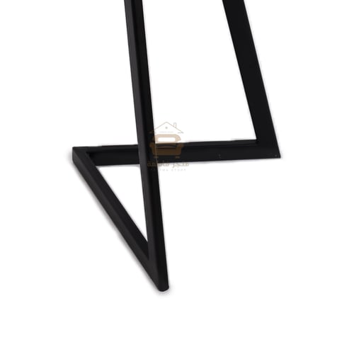 طاولة خدمة تصميم عصري قاعدة حديد لون أسود وسطح شكل...