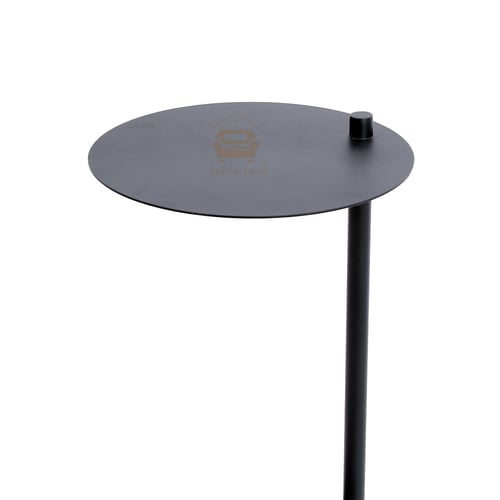 طاولة خدمة شكل دائري عصري مصنوعة من الحديد لون أسو...