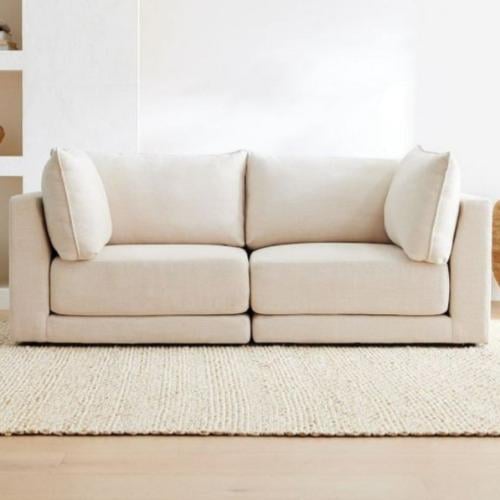 كنبة مقعدين – 170 سم – أوف وايت